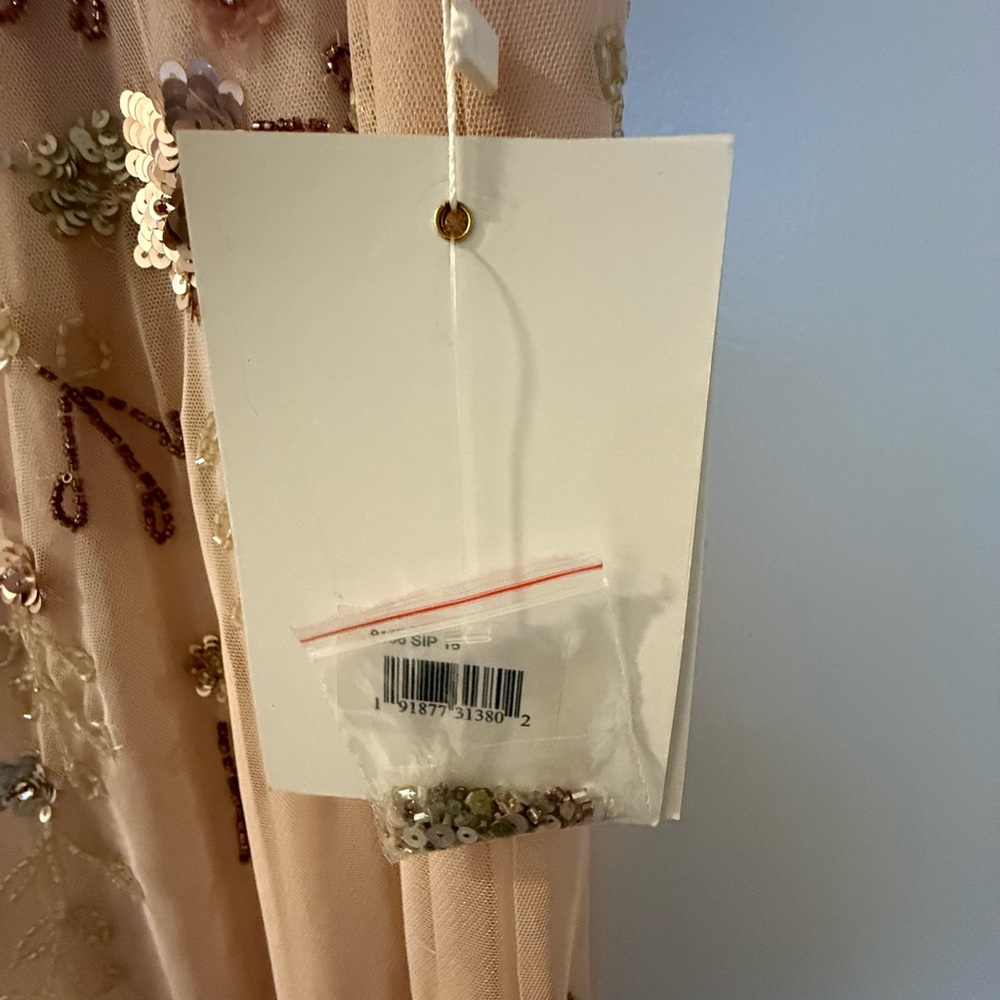 Mac Duggal Pink Embellished Tiered Gown - Picture 8 of 9